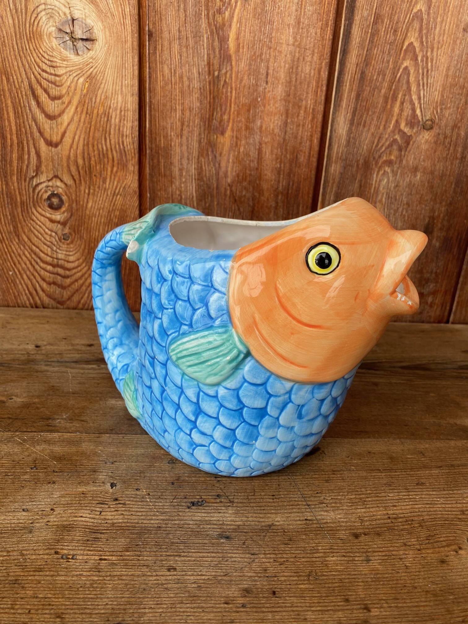 Zoomorphic fish jug.