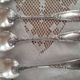 Lot of 12 small old spoons in silver metal