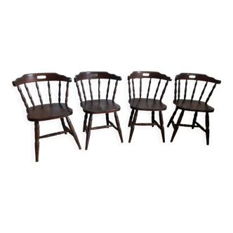 Series of 4 Western bistro chairs