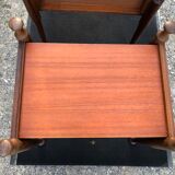 Duo of vintage Scandinavian teak bedside tables with 1 drawer.