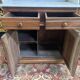 Bathroom furniture - Walnut and marble dressing table
