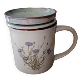 Vintage tea or herbal tea cup