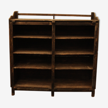 Rustic grocery shelf