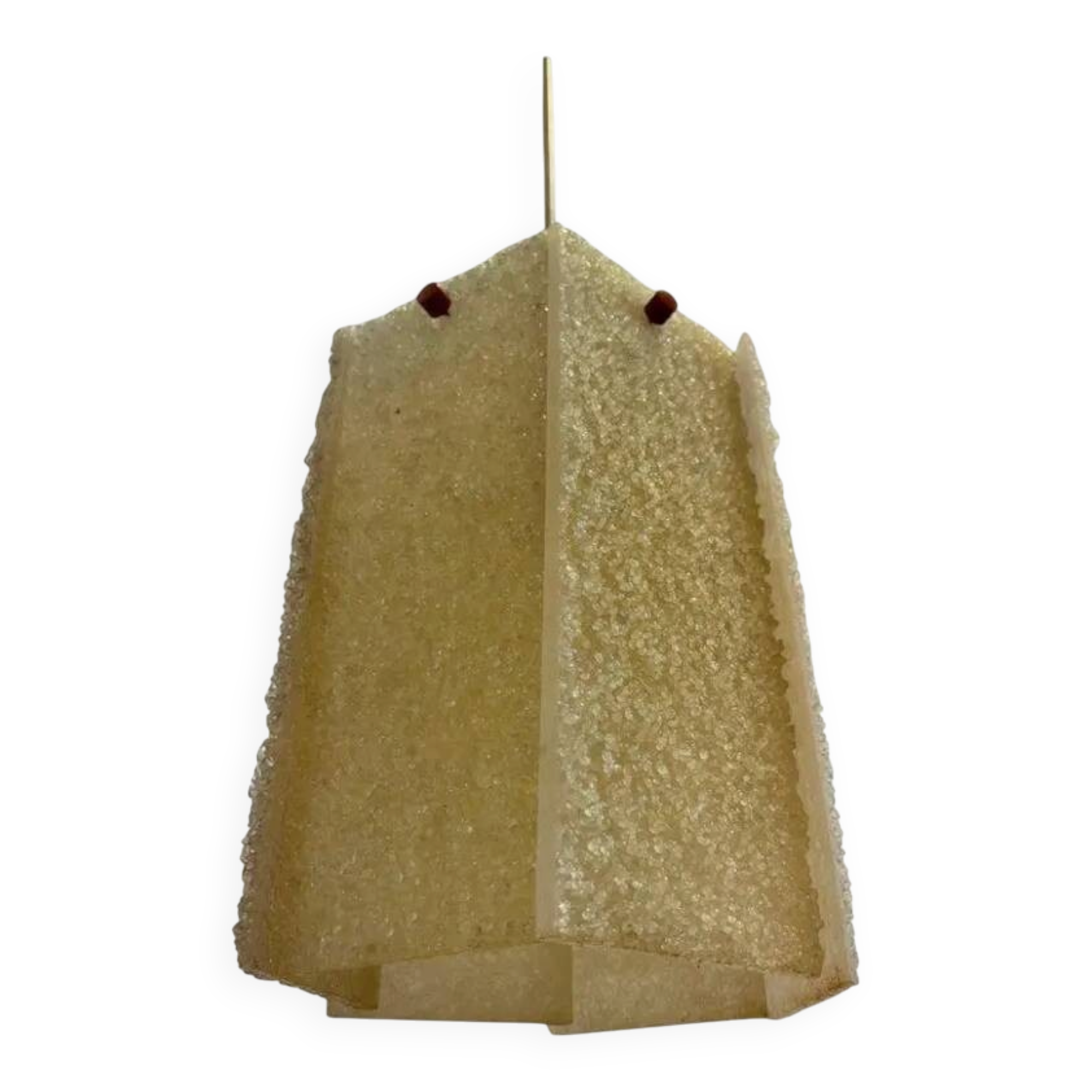 Plastic Epoxy Resin Mid Century Pendant, Czechoslovakia, 1970s