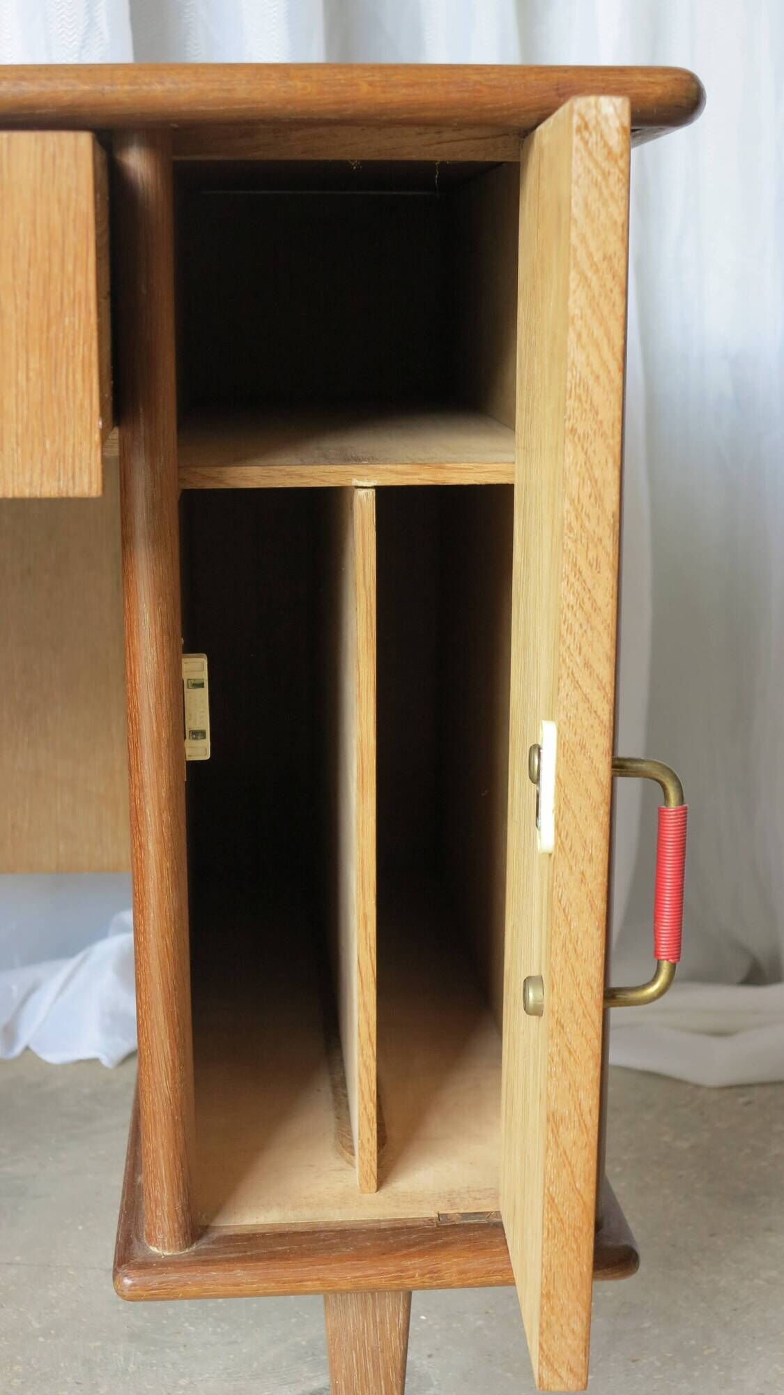 Minister's desk 1960s light oak