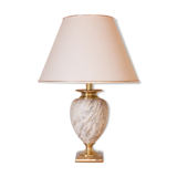 Marble and gold lamp
