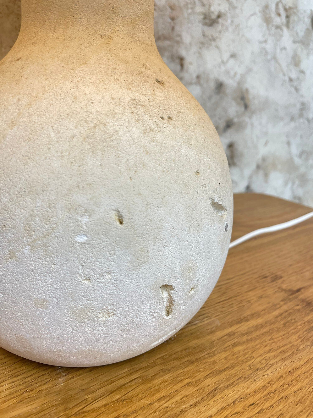 Lampe pierre blanche