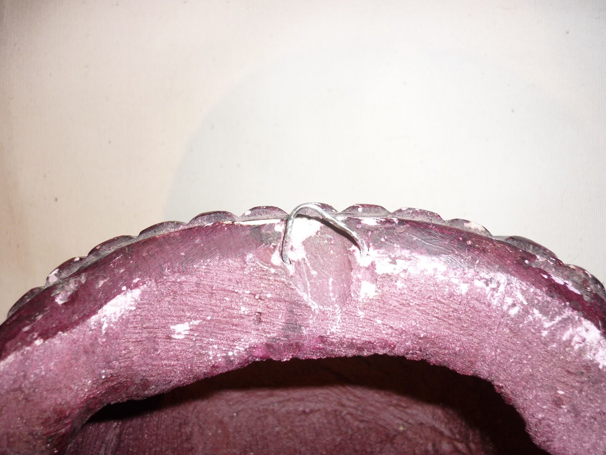 African mask in earth