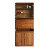 Secretary-Display-Cabinet in solid elm Gorgoni for Roche Bobois