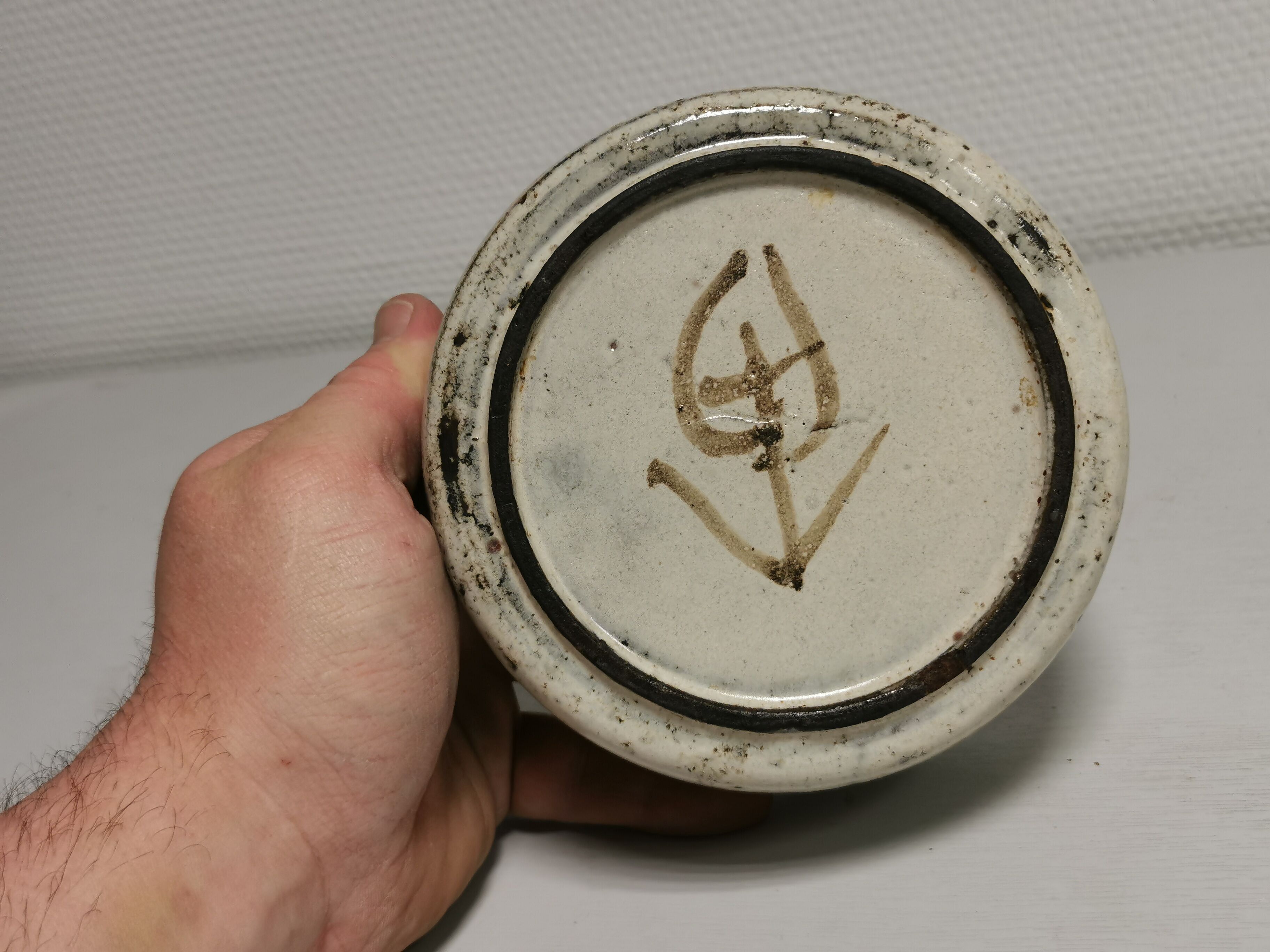 Bowl , Cut , empty pocket Vintage , Ceramic Gustave Reynaud le Murier Vallauris