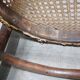 Old wooden cane bistro chair by Fischel editions