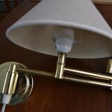 Pair of vintage gold articulated sconces