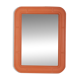 Miroir mural vintage orange par Carrara Matta, années 1970