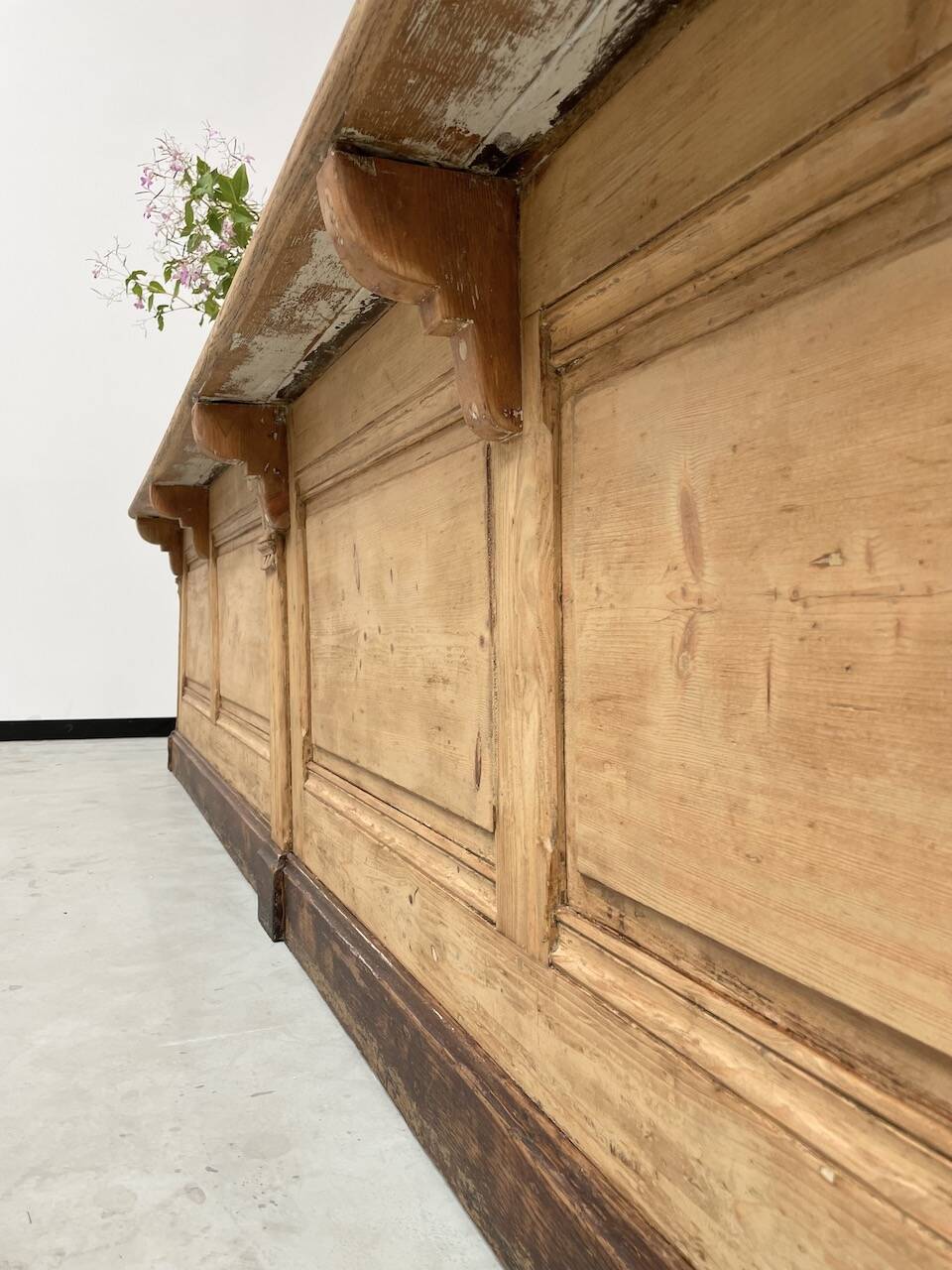 XXL oak and pine counter 350cm