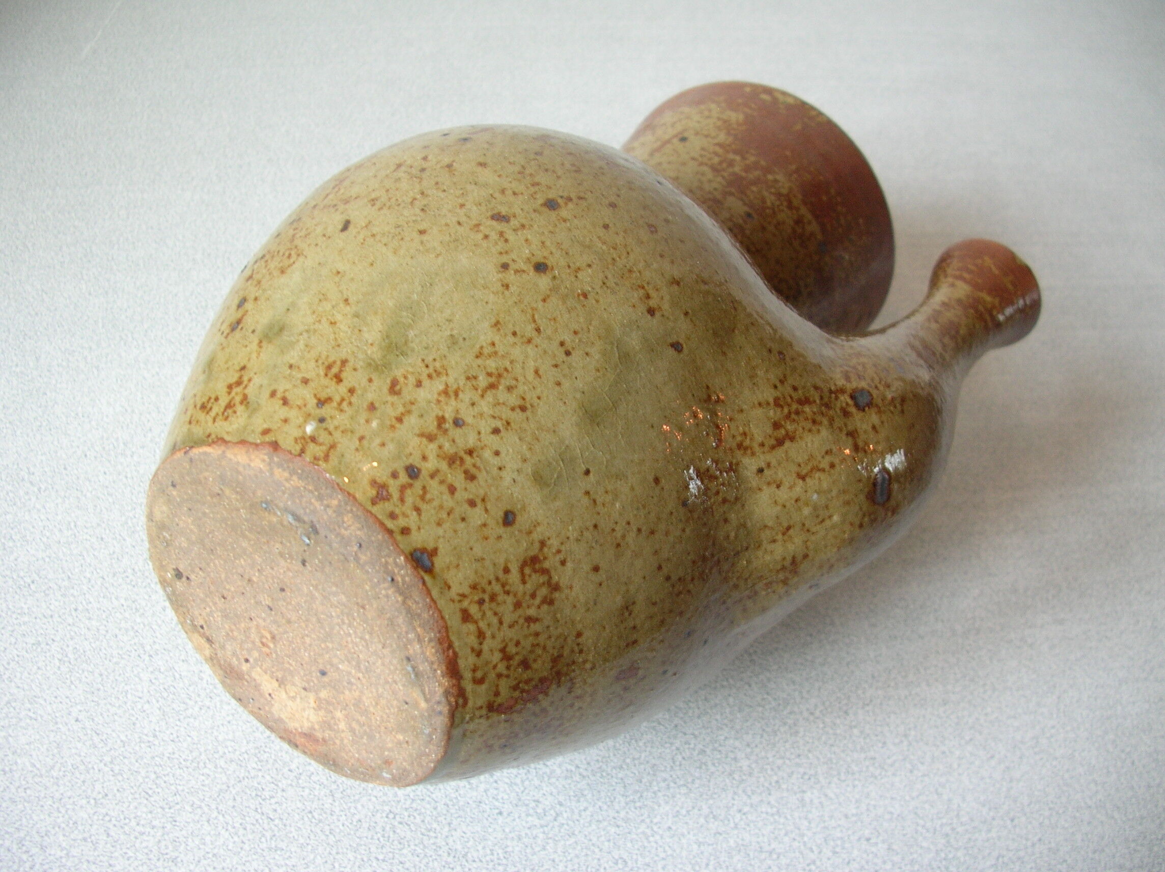 Ancien broc pichet en grès 20 cm déco cuisine campagne champêtre art de la table