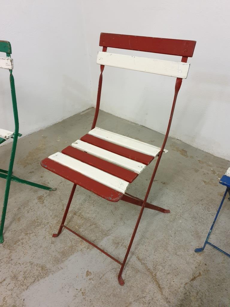 Bistro folding chairs garden