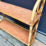 Rattan shelf