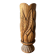 Large sculpted vase made of solid wood