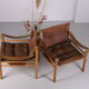 Safari chairs model Sirocco design Van Arne Norell Sweden 1960