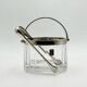 Arnolfo Di Cambio Vintage Ice Bucket in Crystal and Metal, 1980s