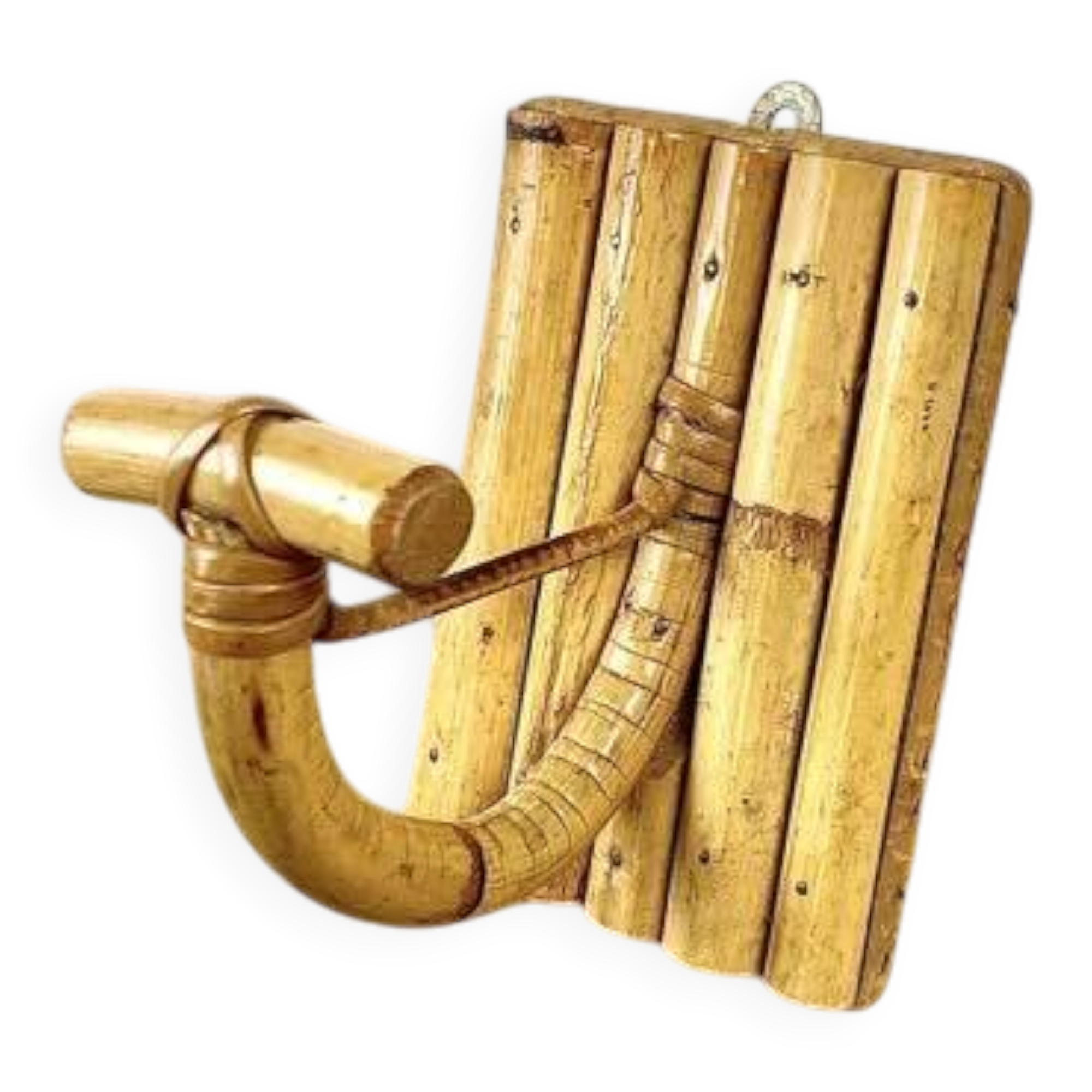 Bamboo coat hook