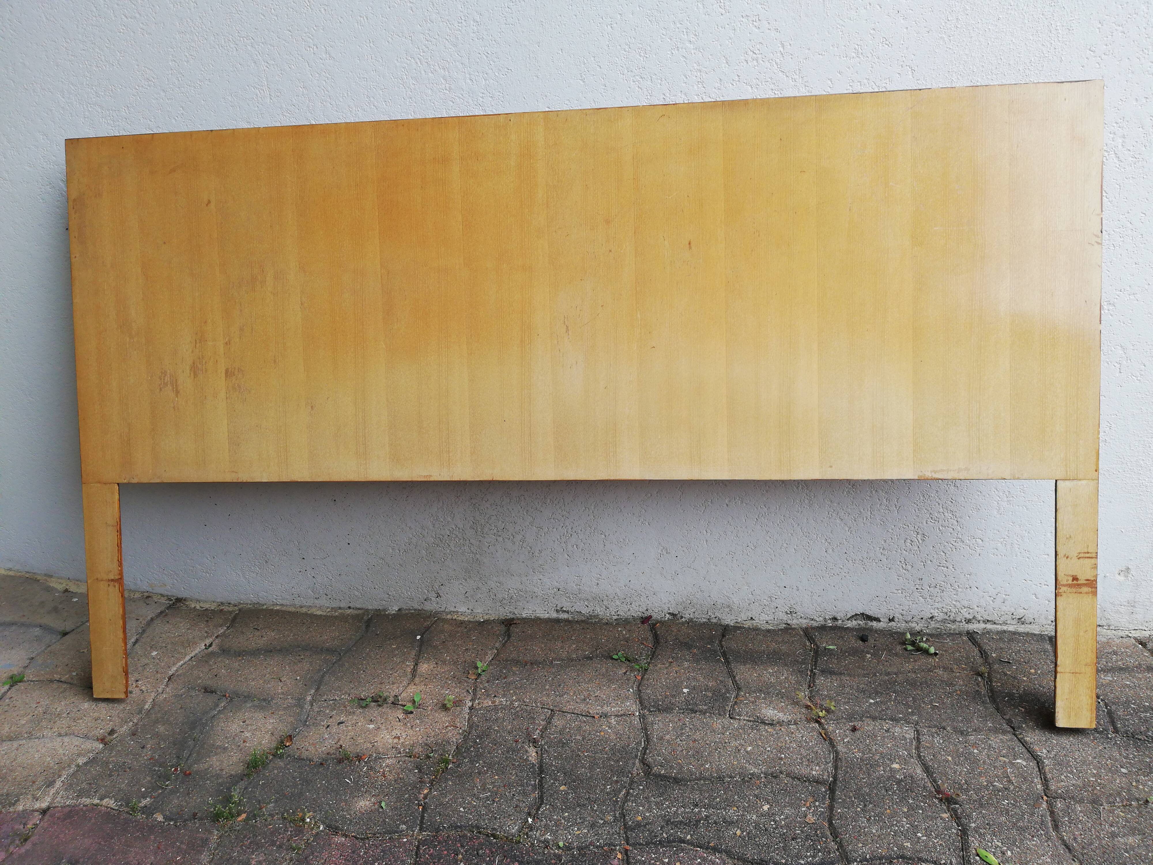 Headboard in wood and veneer oak