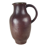 Sandstone pitcher with brown glaze - red by Geneviève BAPTENDIER Laurence MOLINARD