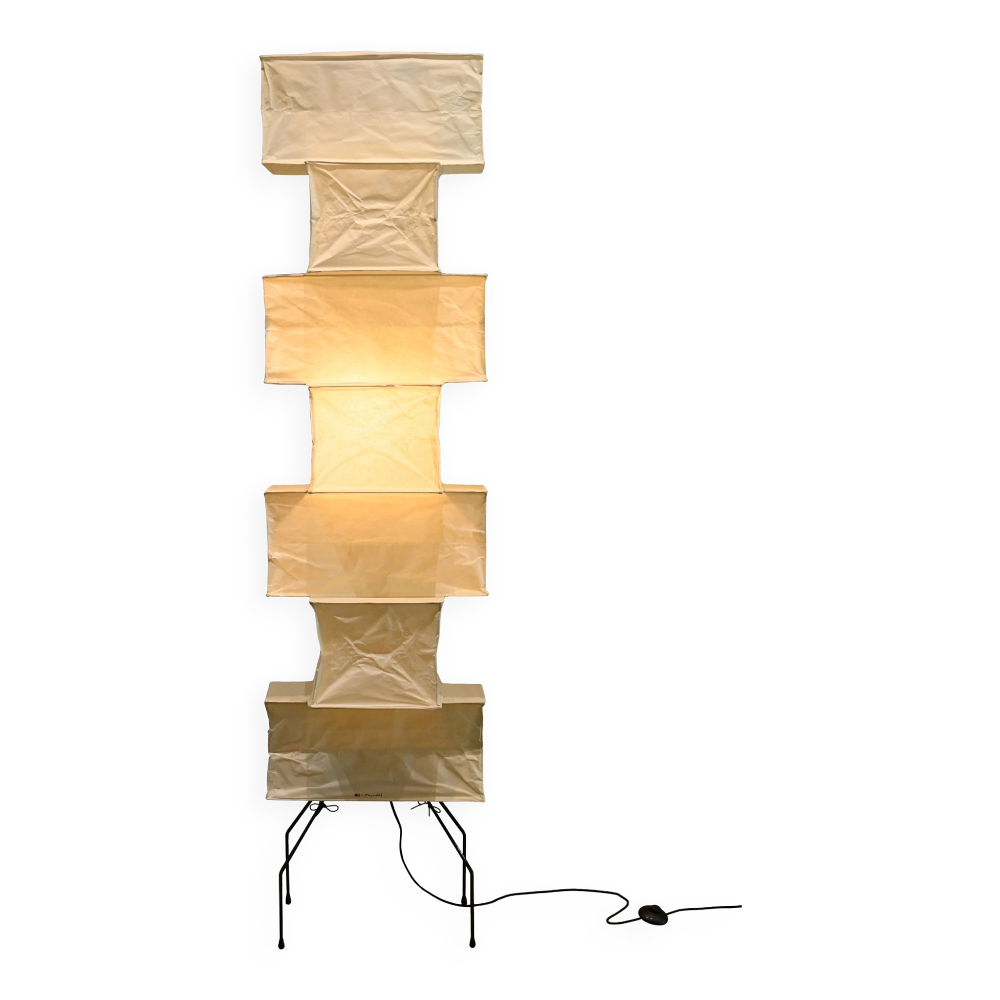 Isamu Noguchi Akari Light Sculpture Model UF4-L10 Handcrafted by Ozeki, Japan