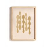 Collection of 4 abstract paintings on paper signed Eawy