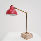 Vintage lamp in marble and brass