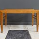 Small wood slatted sidetable flower table 1960s