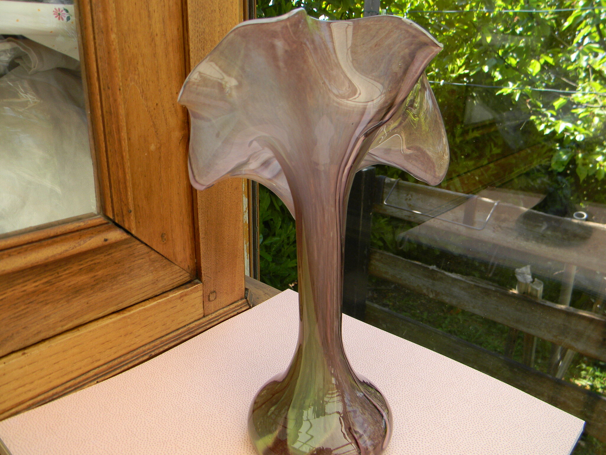 Vase corolle cristallerie de la rochere