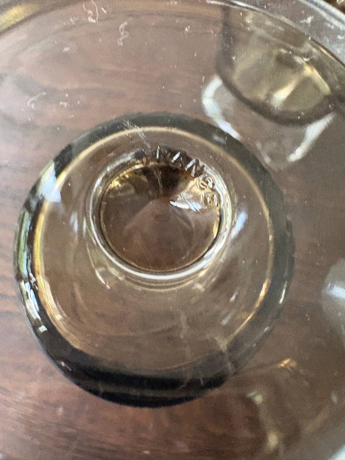 Set of 6 vintage Luminarc stemmed glasses from the 70s