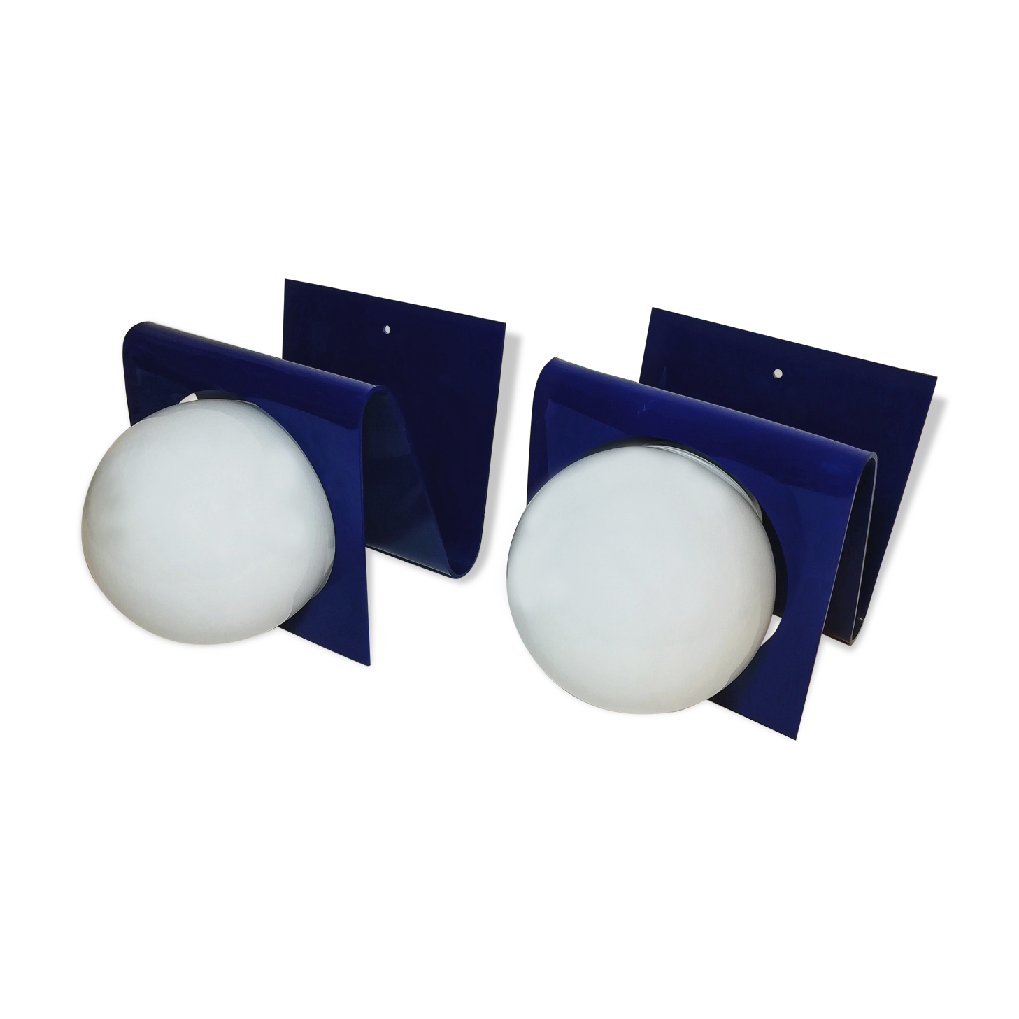 Paire d'appliques de methacrylate