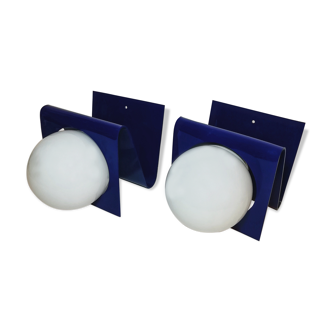 Paire d'appliques de methacrylate