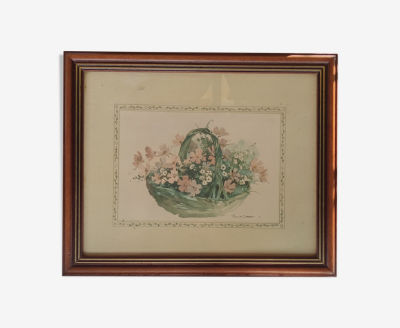 Tableau bouquet champêtre