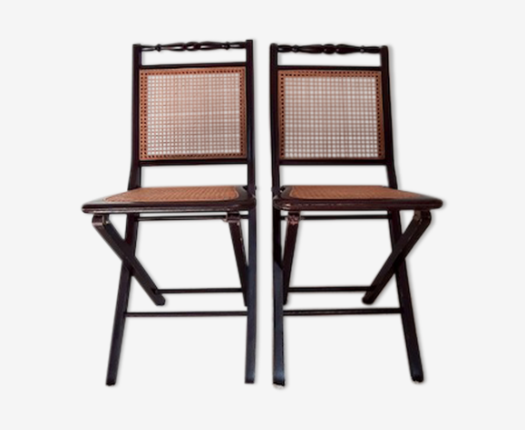 Paire de chaises pliantes