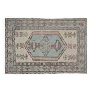 Vintage Turkish rug handmade 196x284 cm