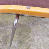 Paire de chaises traineaux Orange