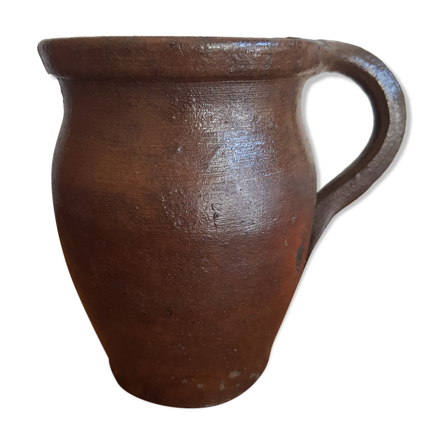 Pitcher jug in glazed sandstone France around 1900