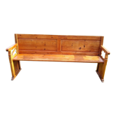 Pitchpin church pew, 4 seater numbered