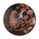 Vintage ceramic plate decorated with bird