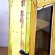 Burmese teak wall shelf with original yellow patina