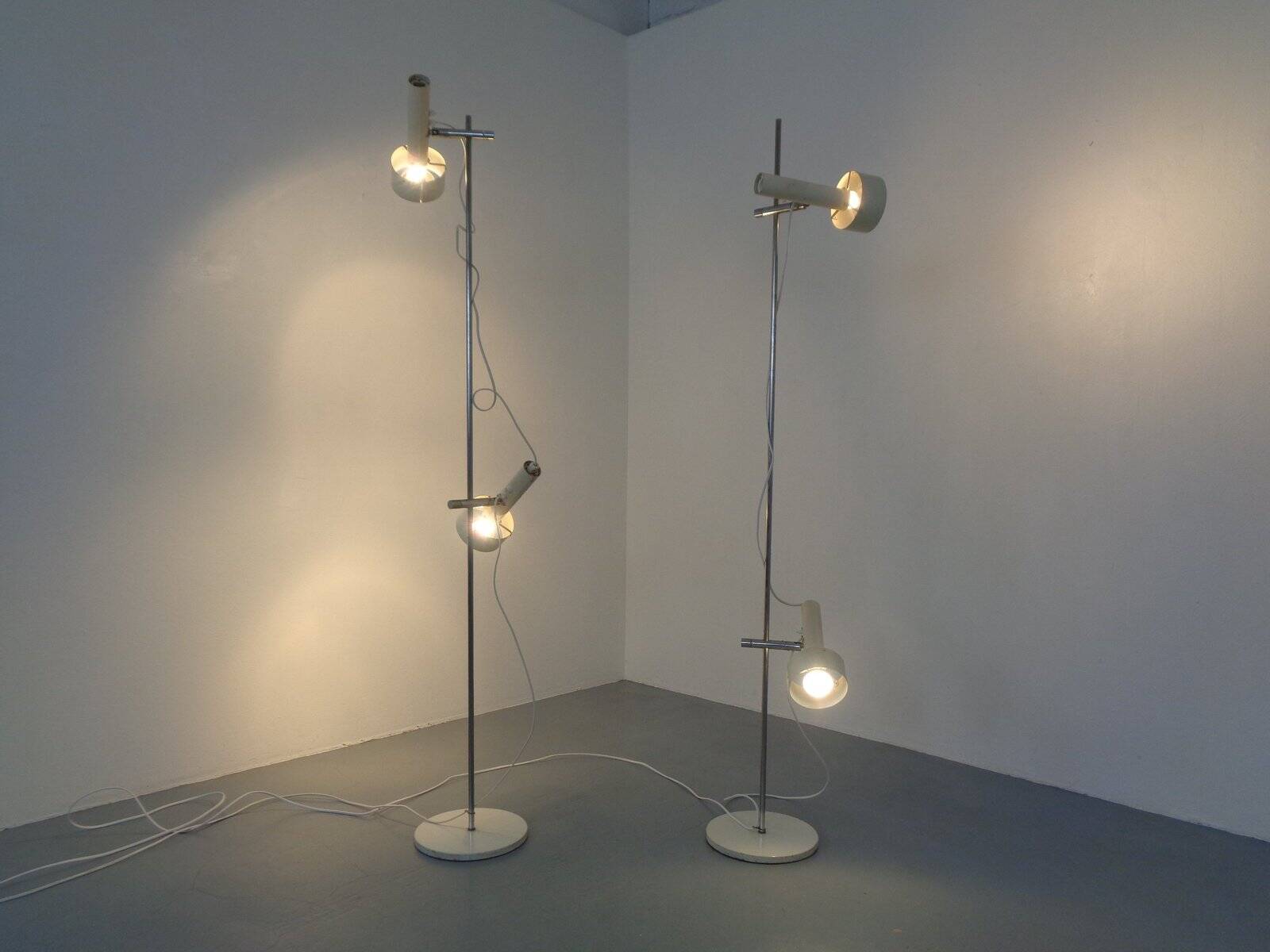 Adjustable Floor Lamps by Edi Franz for Swiss Lamps, Switzerland, 1960s