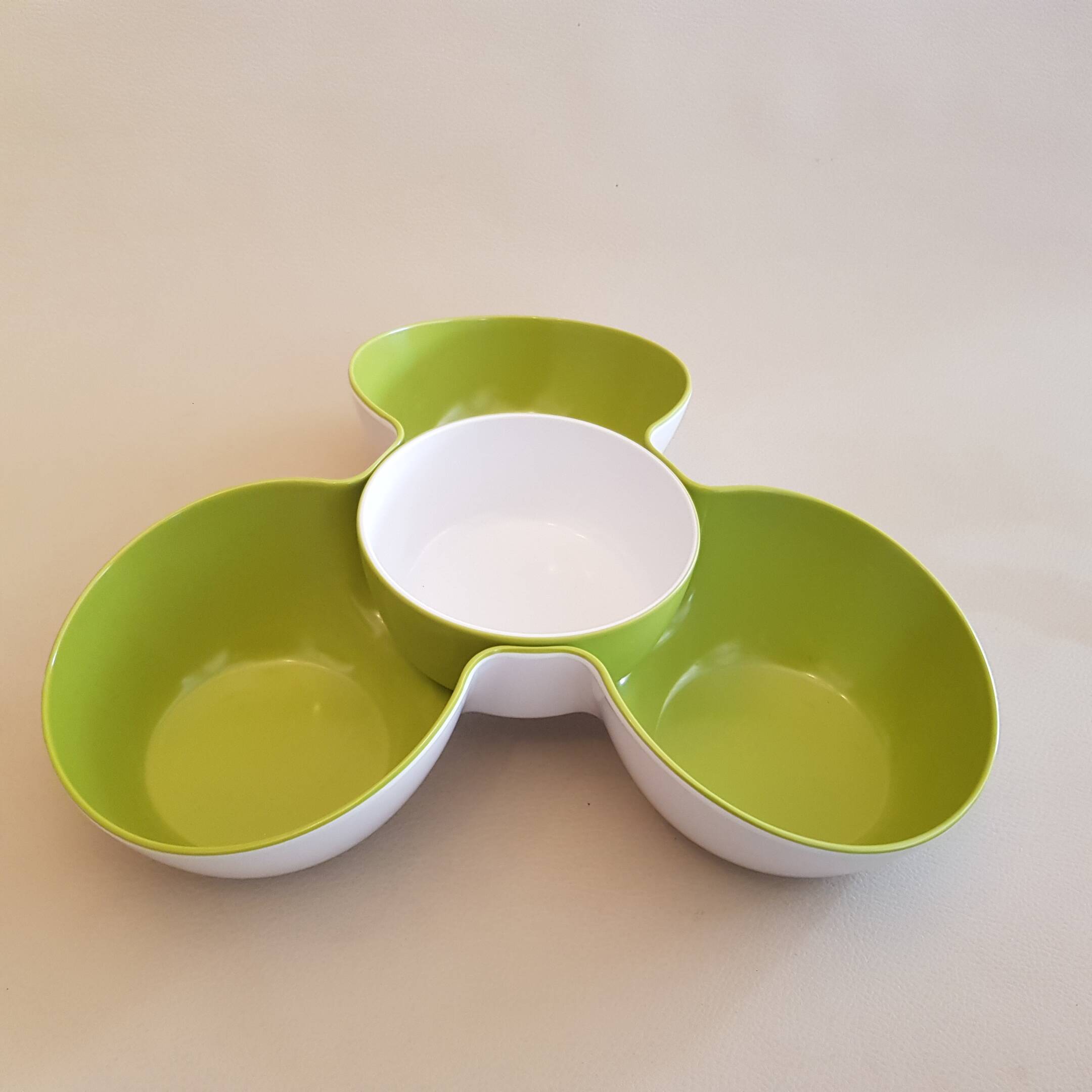 Joseph Joseph - Triple Dish - Bol Aperitif design 4 in 1 - Green / White