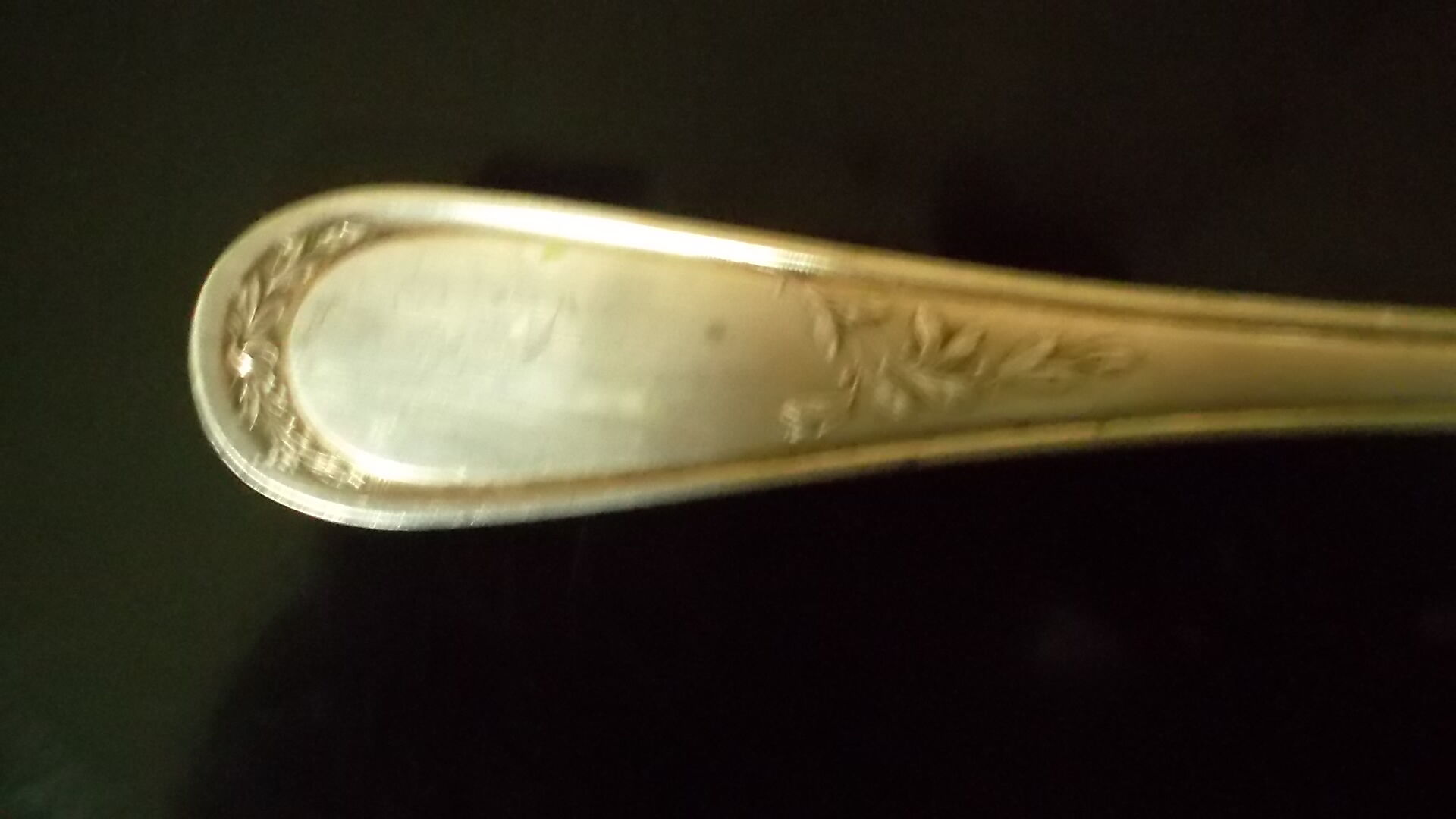 Louche en metal argenté