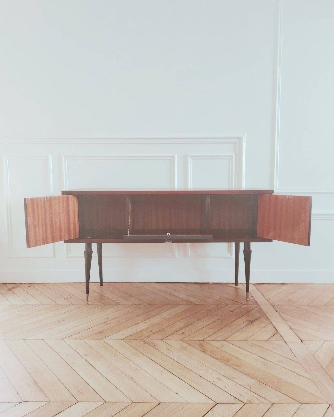 TV unit / small renovated vintage sideboard, 1950s-60s