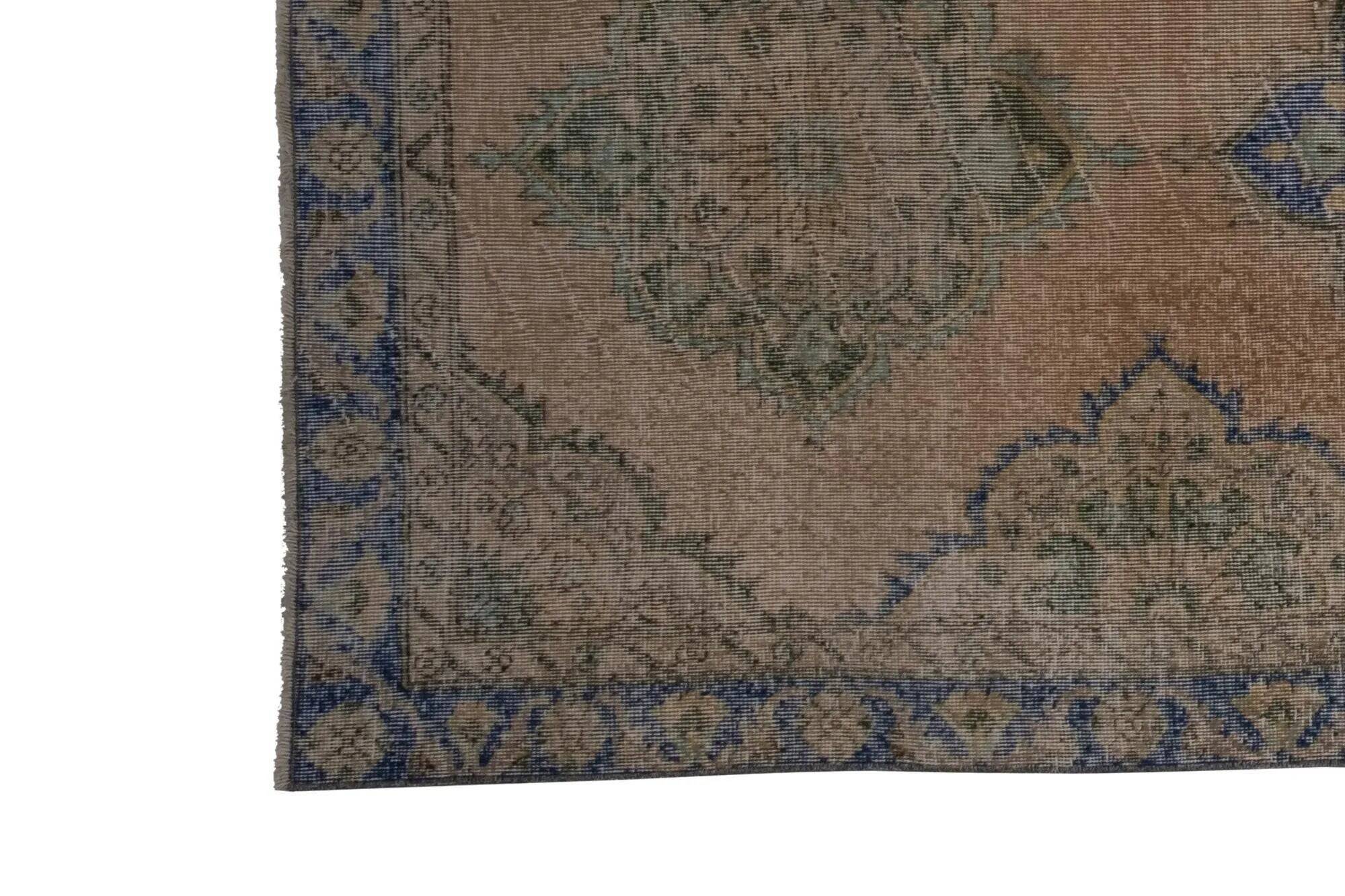 Vintage Turkish hallway rug 129x375 cm