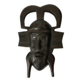 Masque en bois décoration tribal vintage art africain togo objet de décoration sculpté main 1934