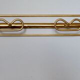 Patère en métal doré des années 50
